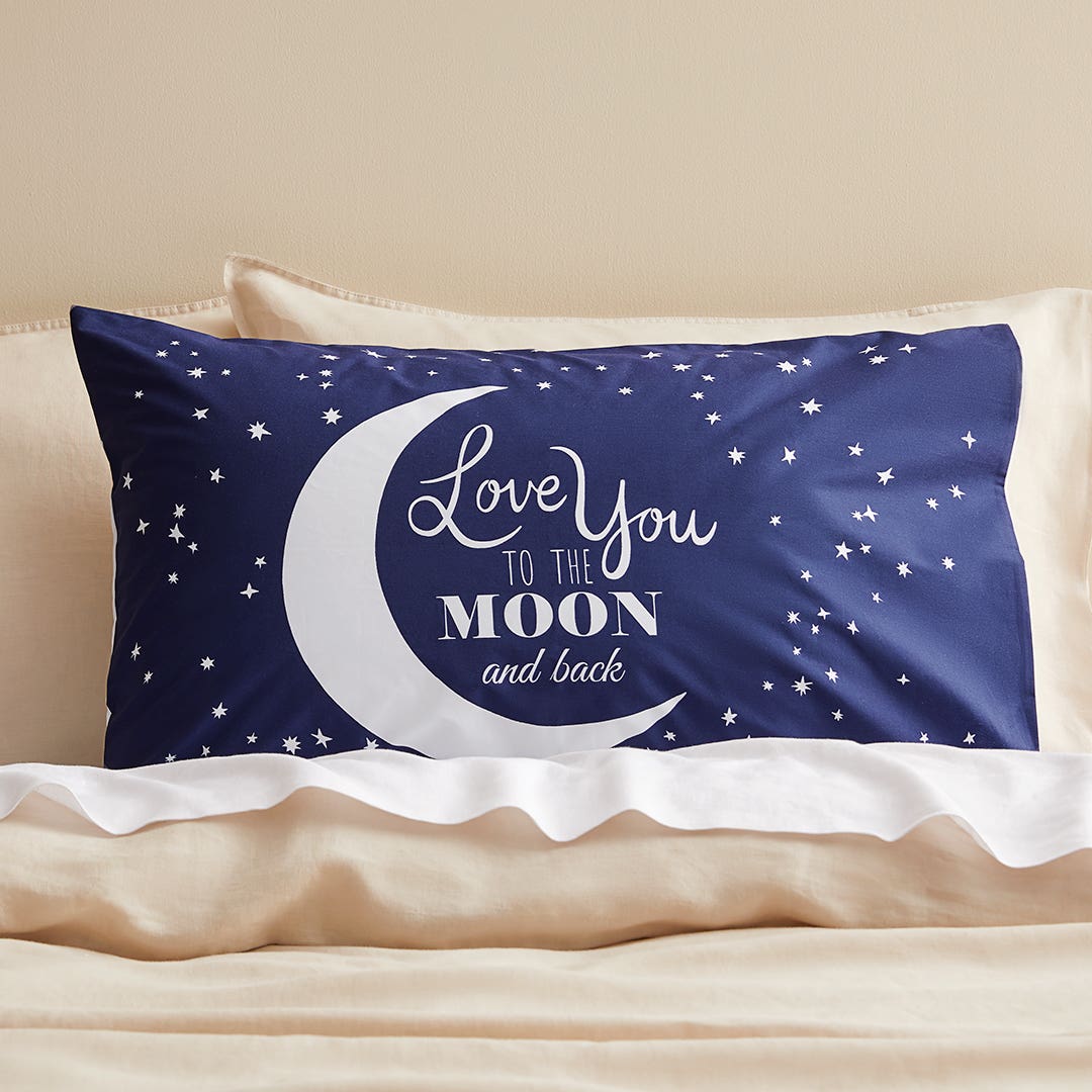 Moon And Back Glow Standard Pillowcase