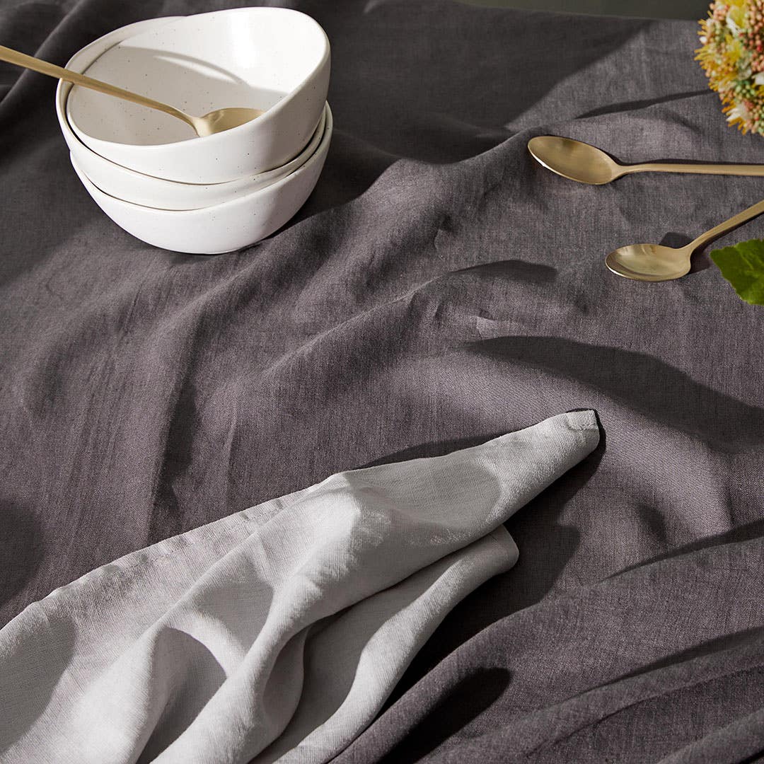 Milano Linen Napery - Charcoal