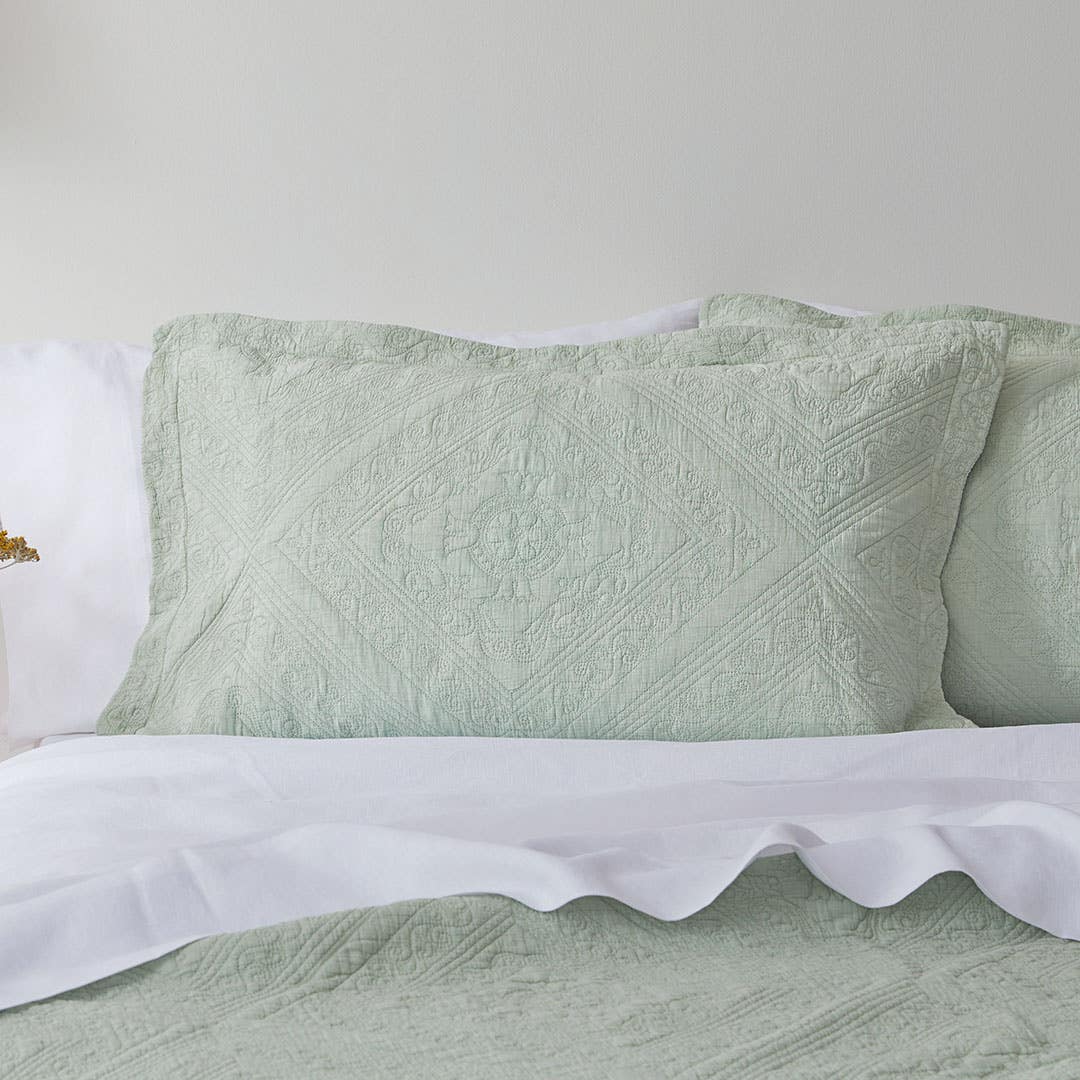 Asher Coverlet - Sage Green