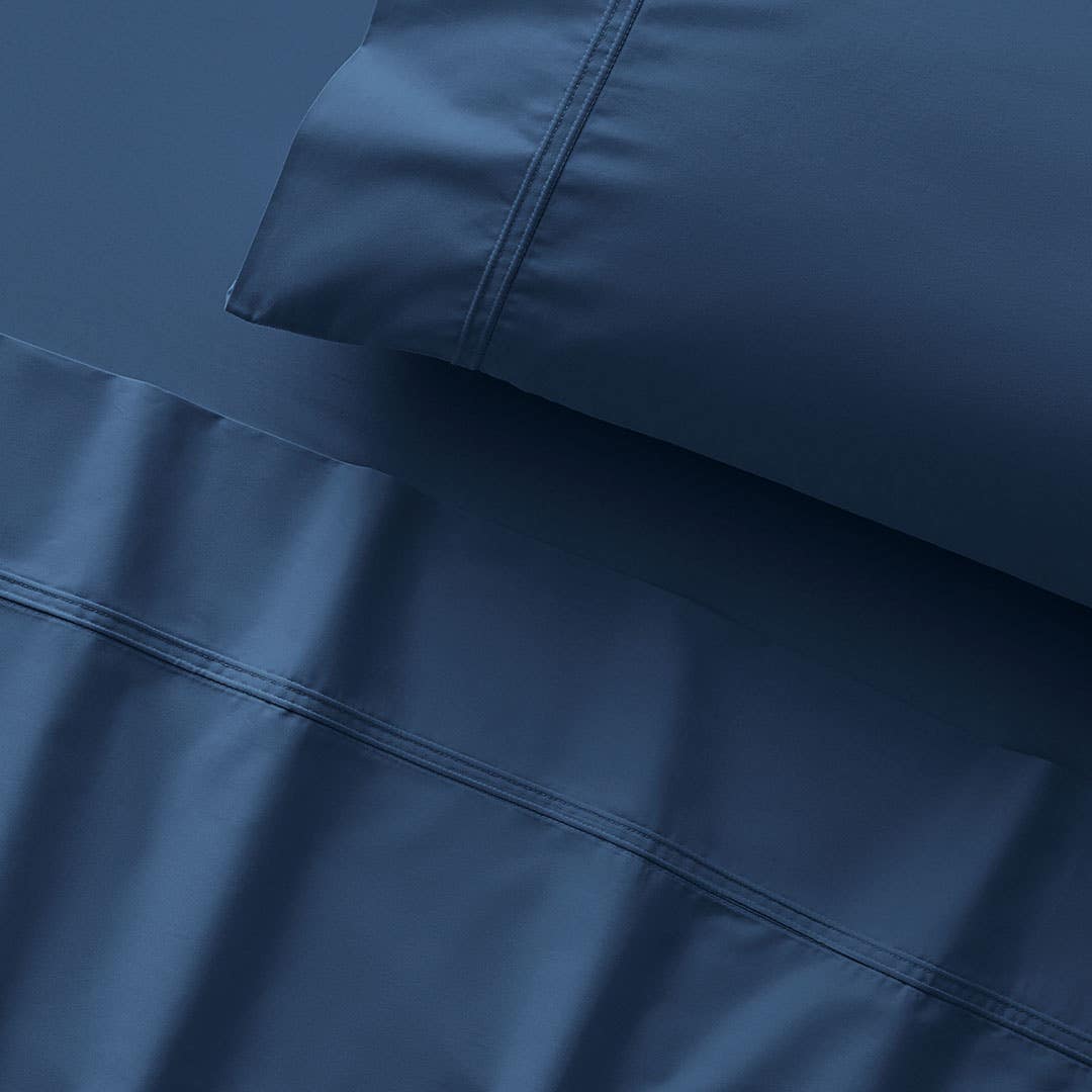 Pure 250 TC Egyptian Cotton Sheet Set - Indigo