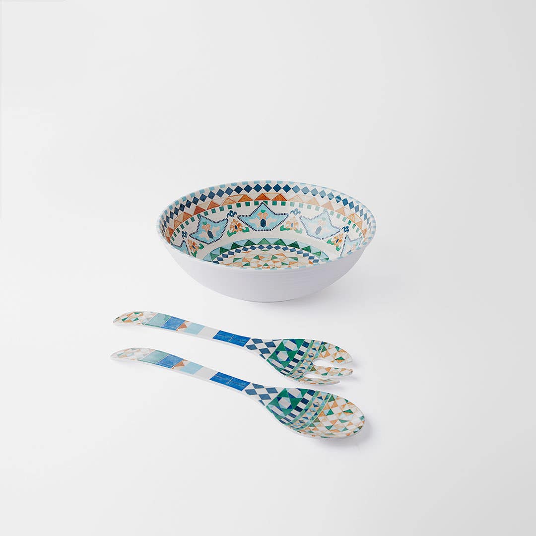 Kasbah Melamine Salad Servers Set Of 2