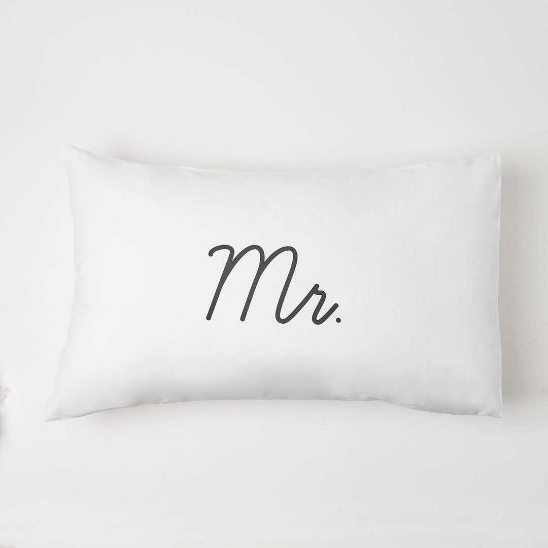 Mr And Mrs Standard Pillowcase