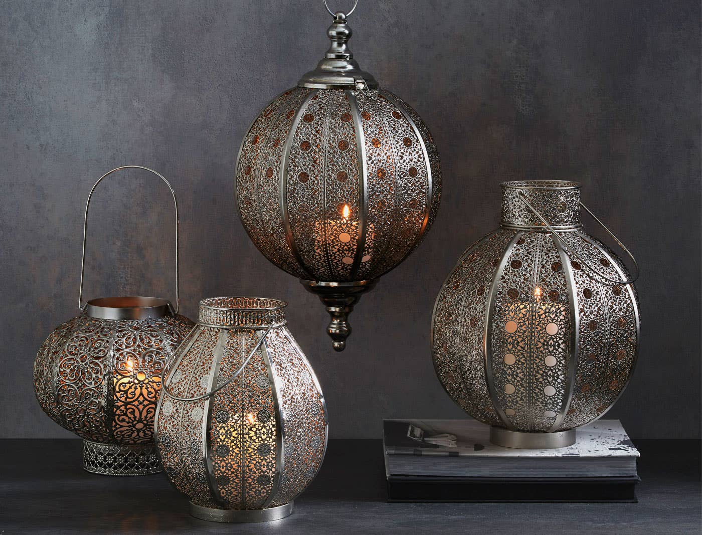 Filigree Drop Shaped Lantern