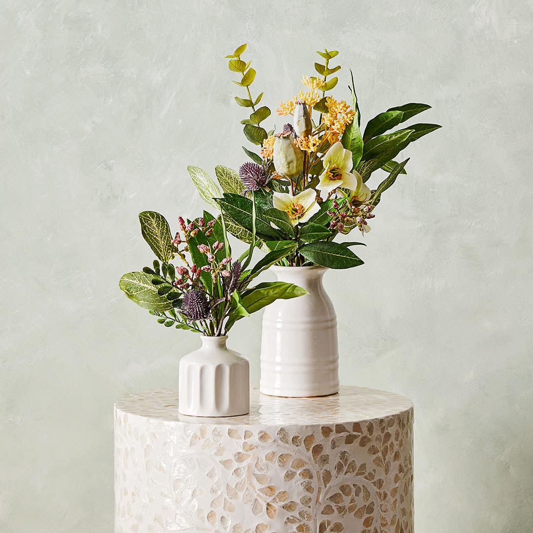 Cinnamon Leaf In Ceramic Vase