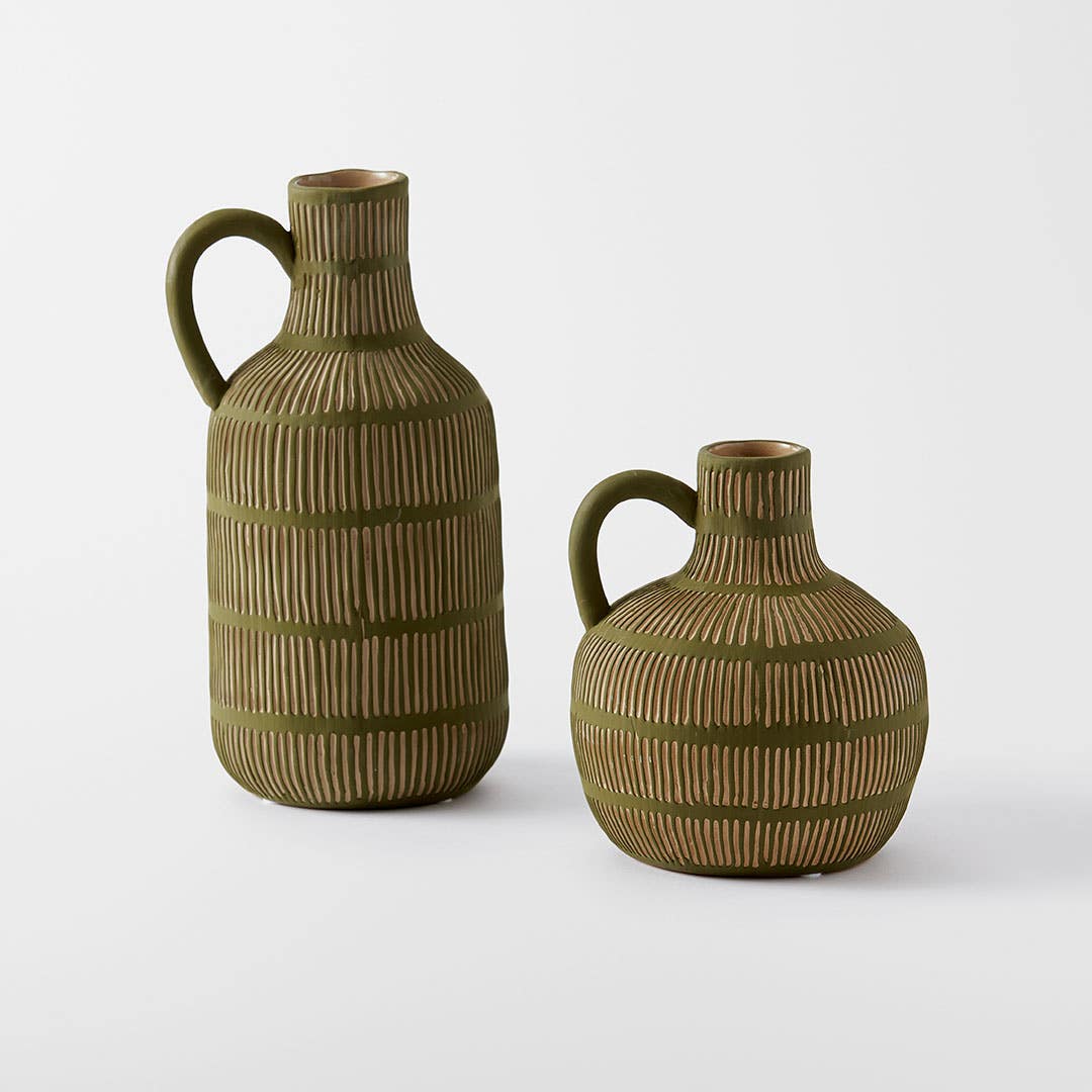 Freya Ceramic Vase Small - Green