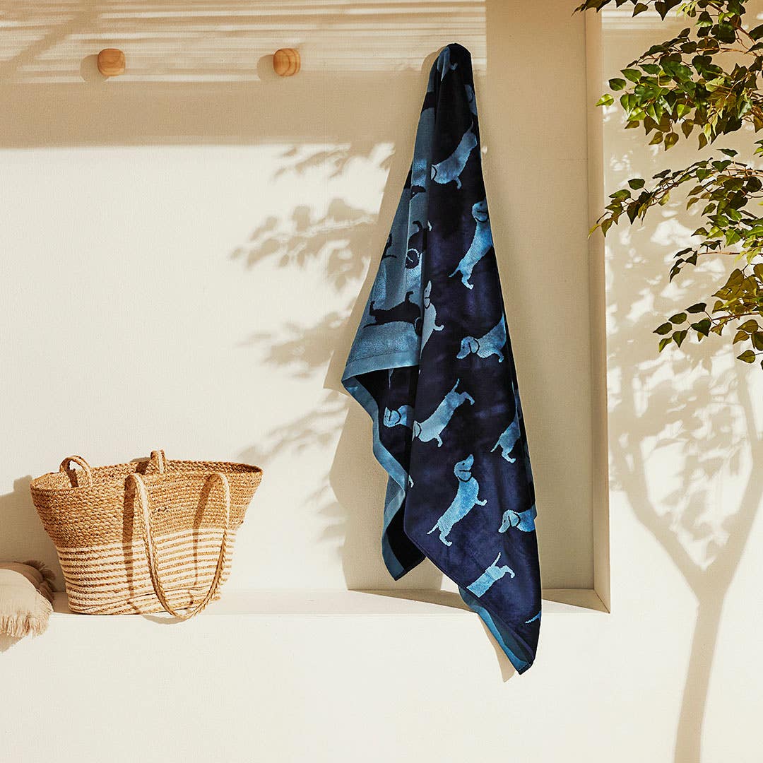 Bailey Beach Towel - Storm Blue