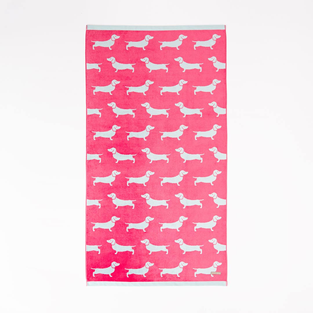 Bailey Beach Towel - Pink Mint