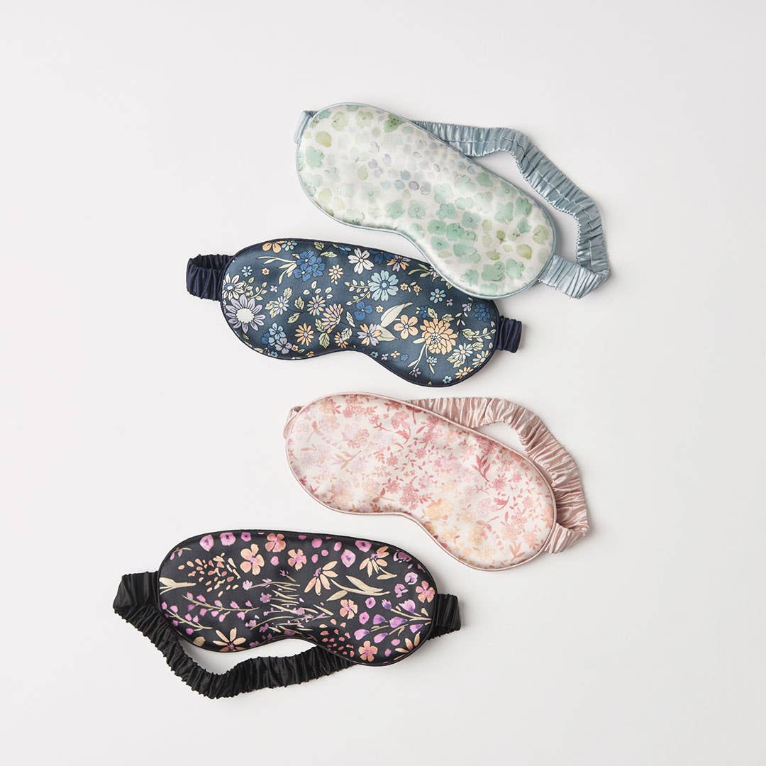 Silk Print Eye Mask - Blush Print