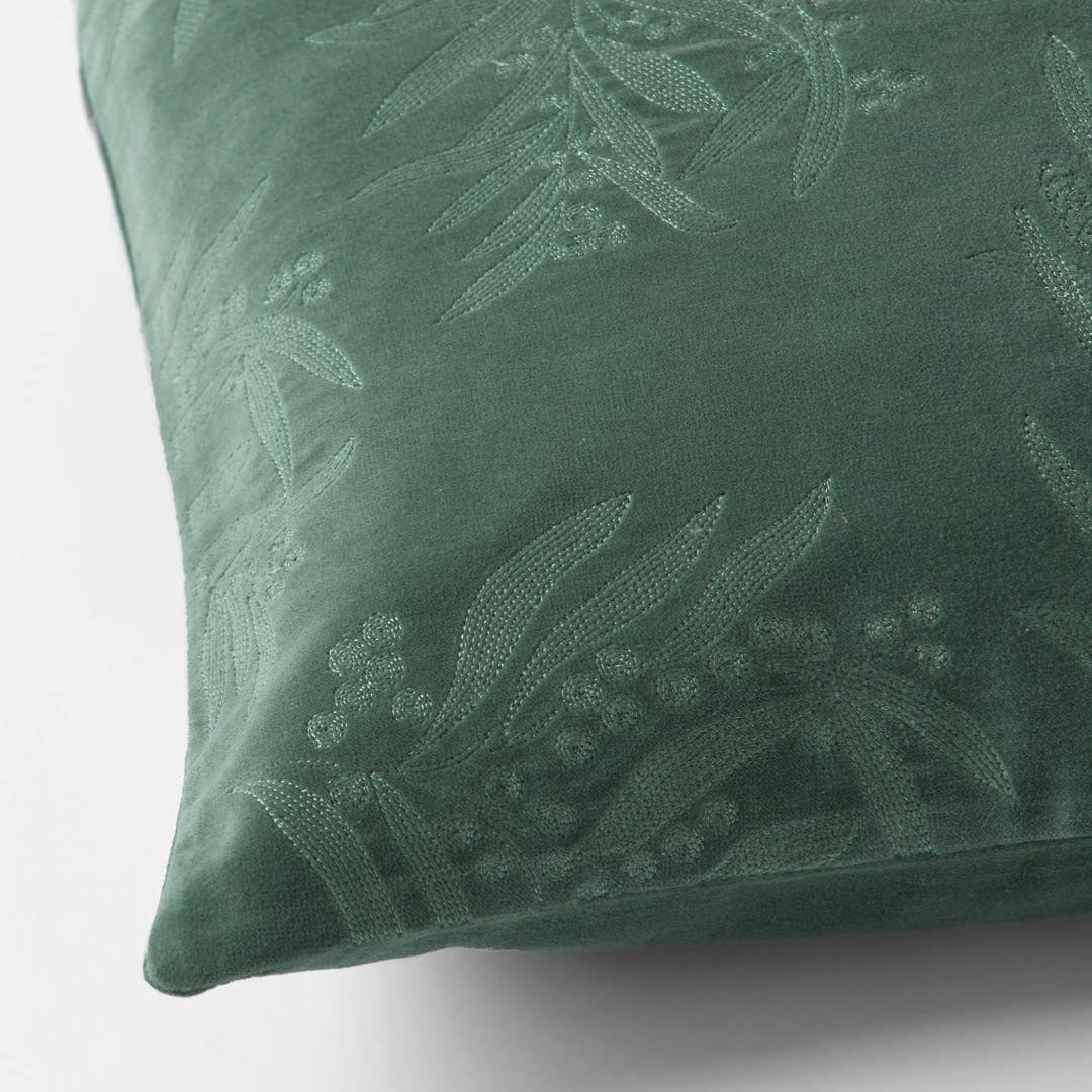 Wattle Velvet Cushion