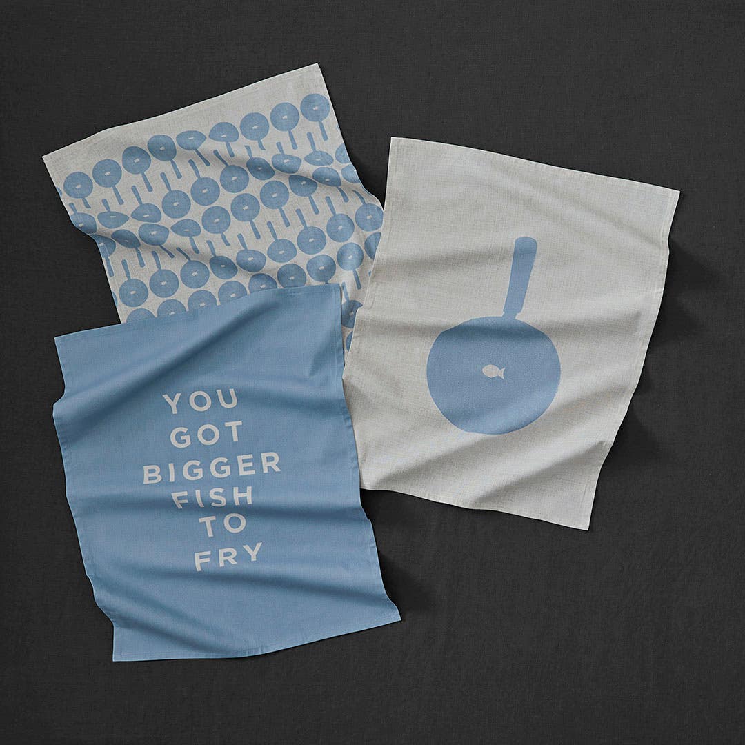 Fish To Fry Tea Towels - Set Of 3