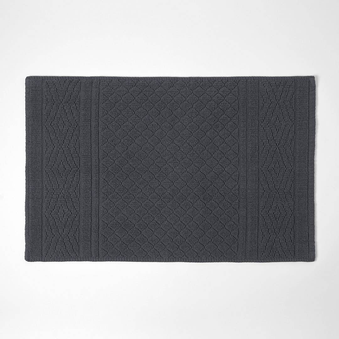 Milton Bath Mat - Charcoal