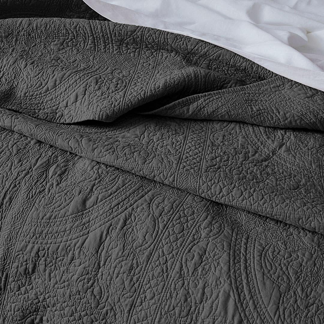 Artemida Bedspread - Charcoal