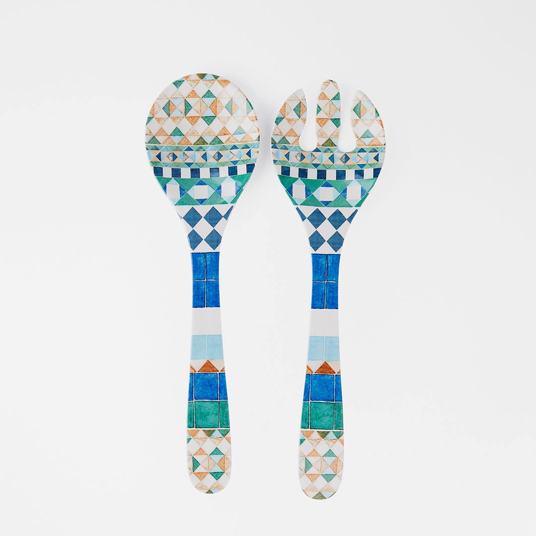 Kasbah Melamine Salad Servers Set Of 2