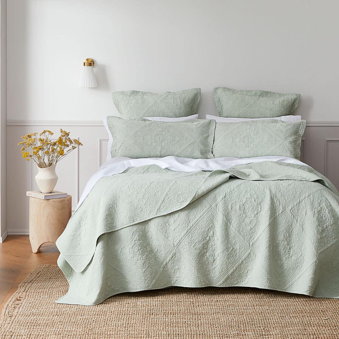 Asher Coverlet - Sage Green