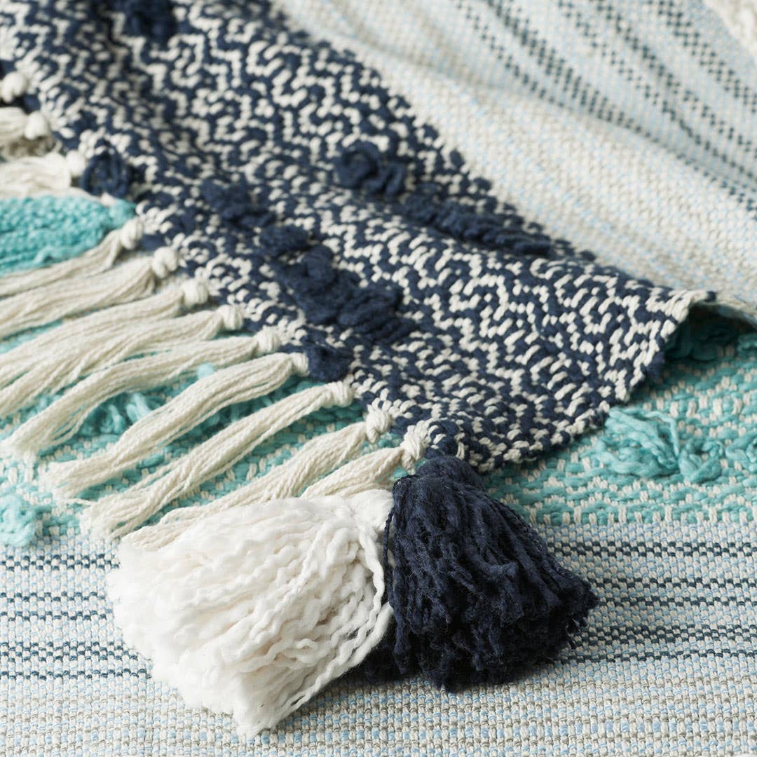 Lima Throw Blue - Aqua