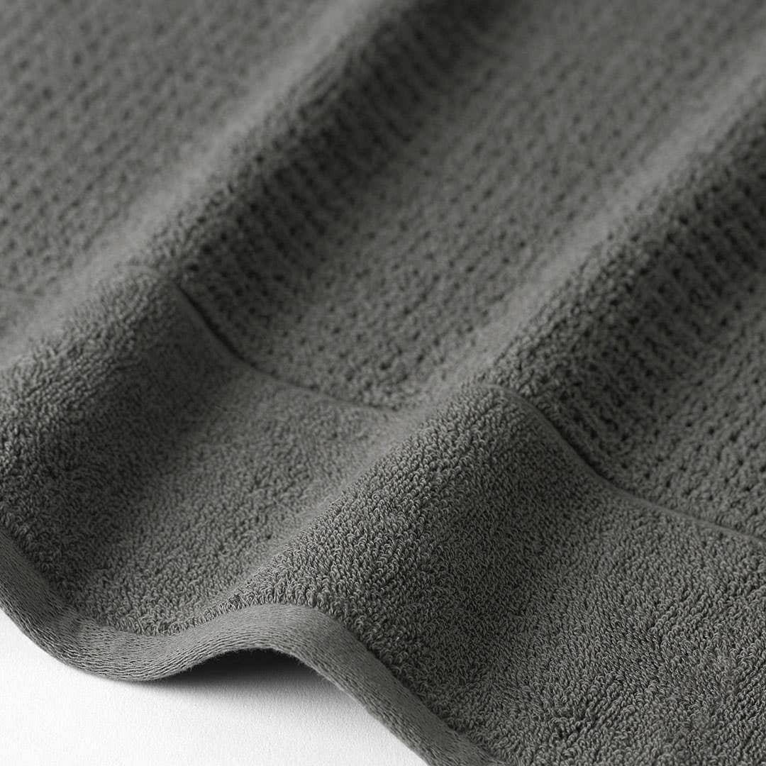 Wythe Waffle Towel - Charcoal