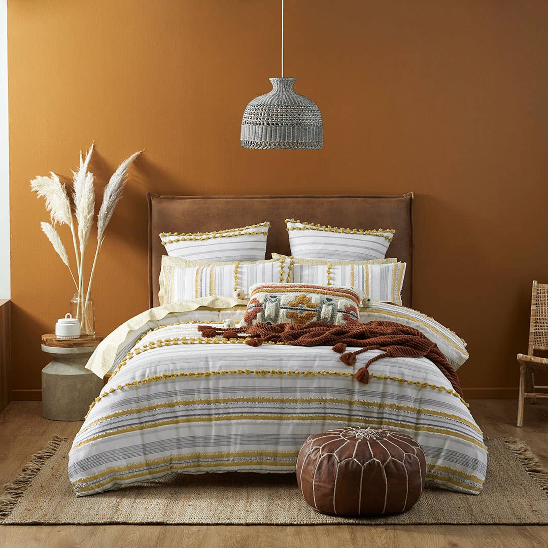 Chantico Quilt Cover - Mustard