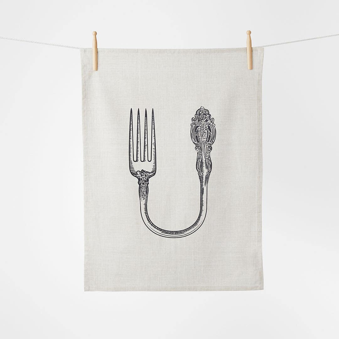 Oh Fork Tea Towel - Set Of 3