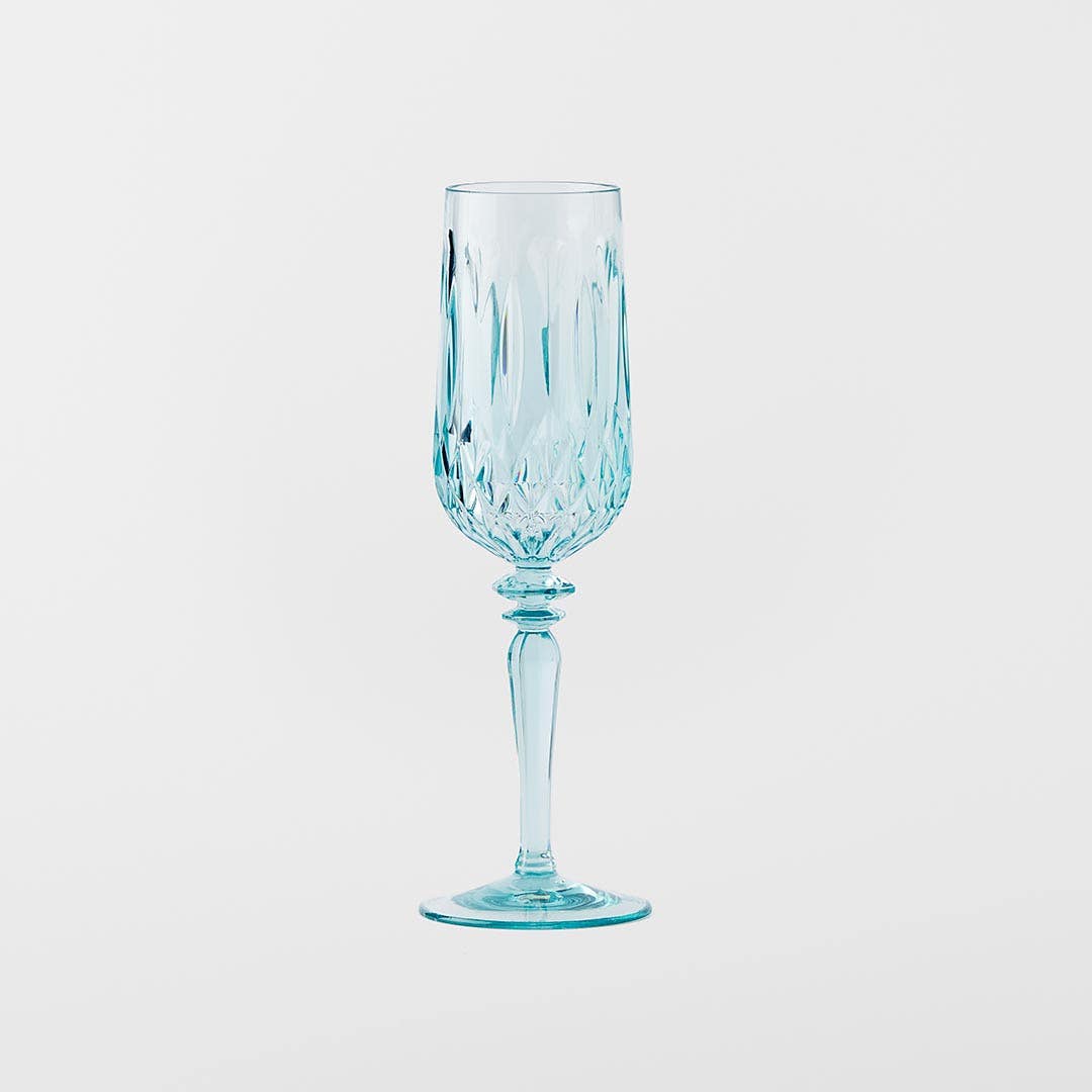 Crystal Look Champagne Flute - Green