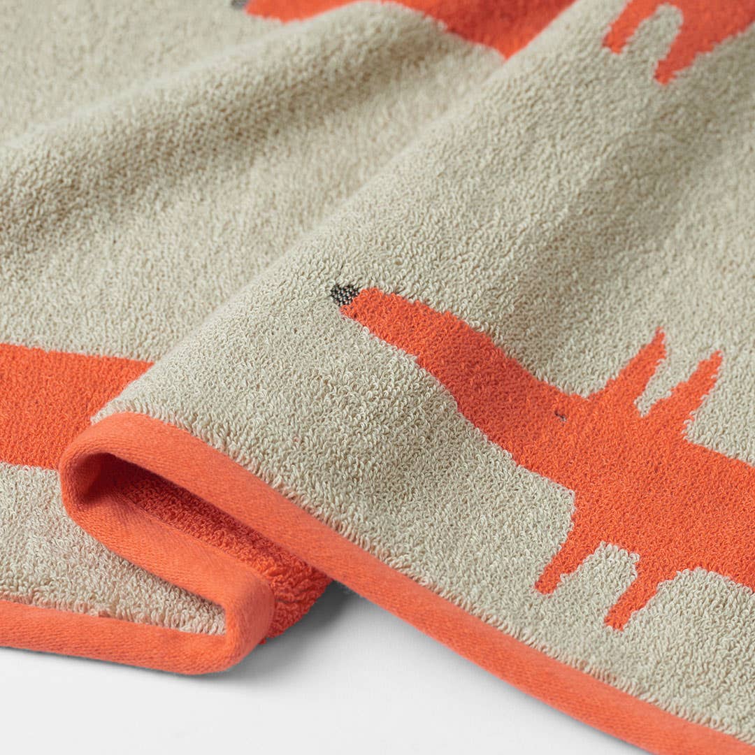 Mr Fox Towel - Orange