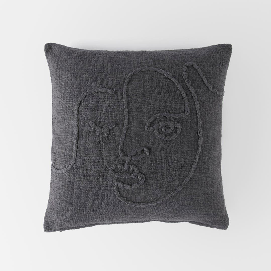 Anastasia Cushion - Charcoal